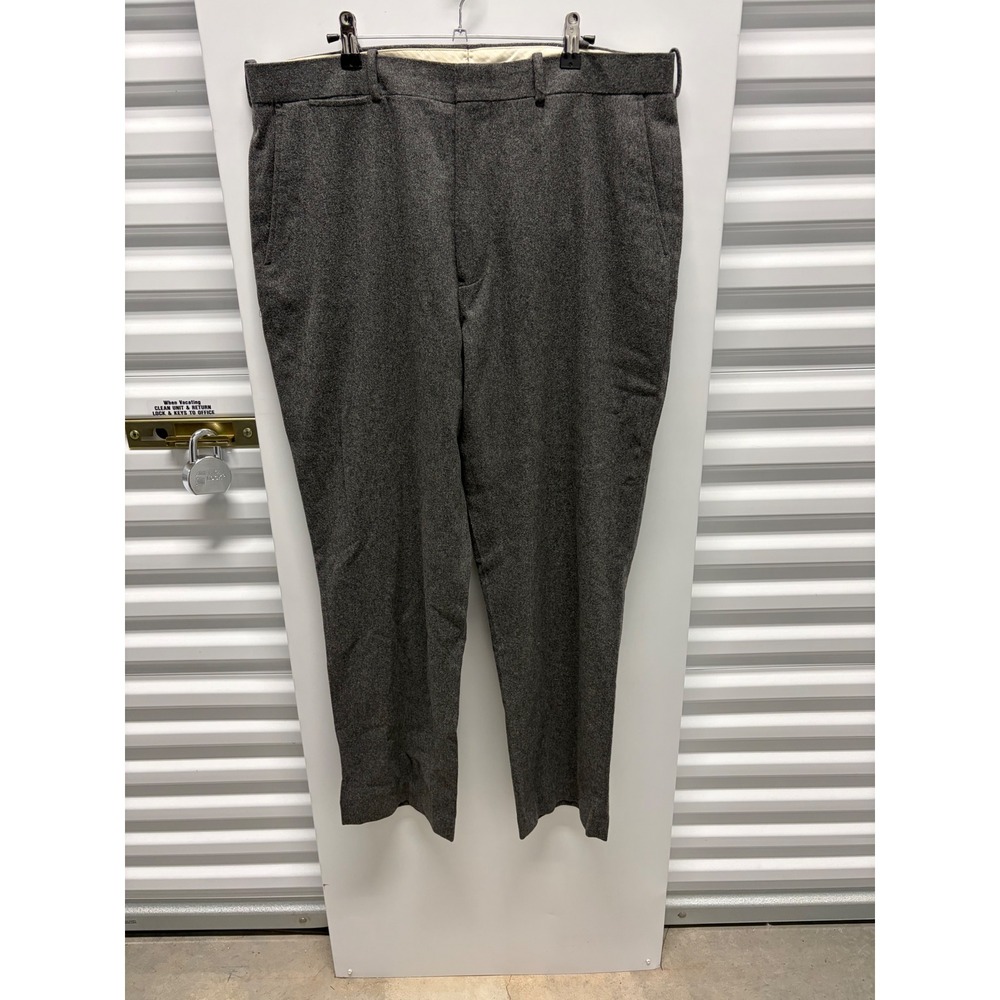 Polo Ralph Lauren Trousers Mens 38/31 Grey Good Wool Blend Italian Fabric